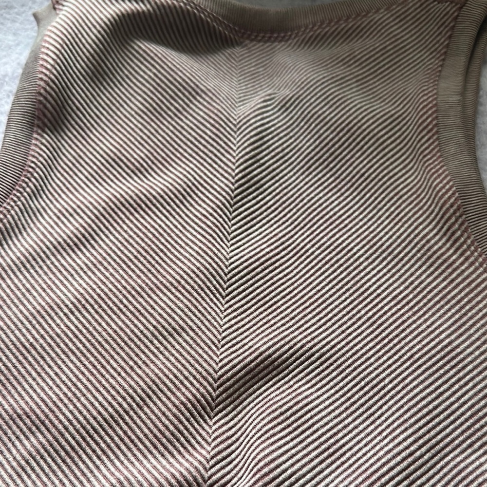 Purple Ribbed Crop Tank Top - Picture 6 of 8